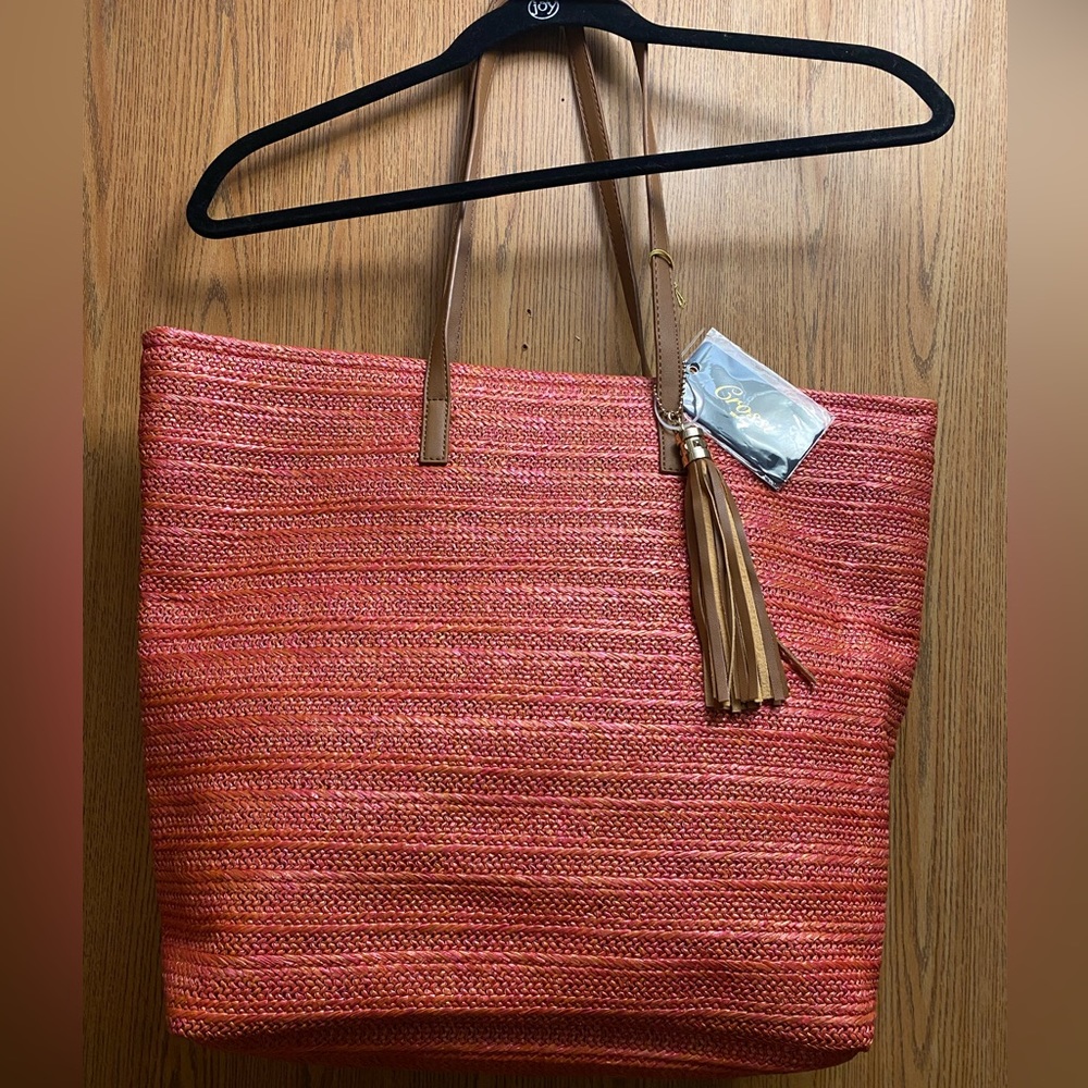 NWT Grossi melon colored purse